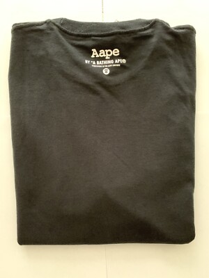Men's AAPE By A Bathing Ape Black T-shirt Large | eBay