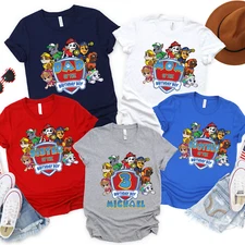 Paw Patrol Birthday Crew Shirt – Personalized Family Tee Family Matching
