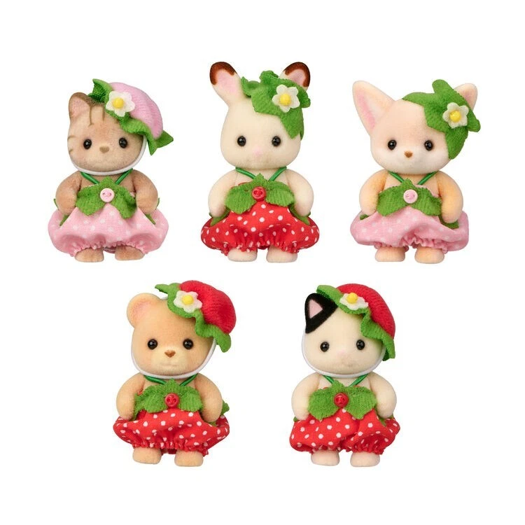 Sylvanian Families Strawberry Babies 5babies Baby Exclusive Calico