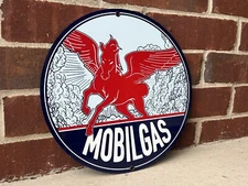 Mobil Oil Mobilgas Service gasoline vintage Style advertising sign