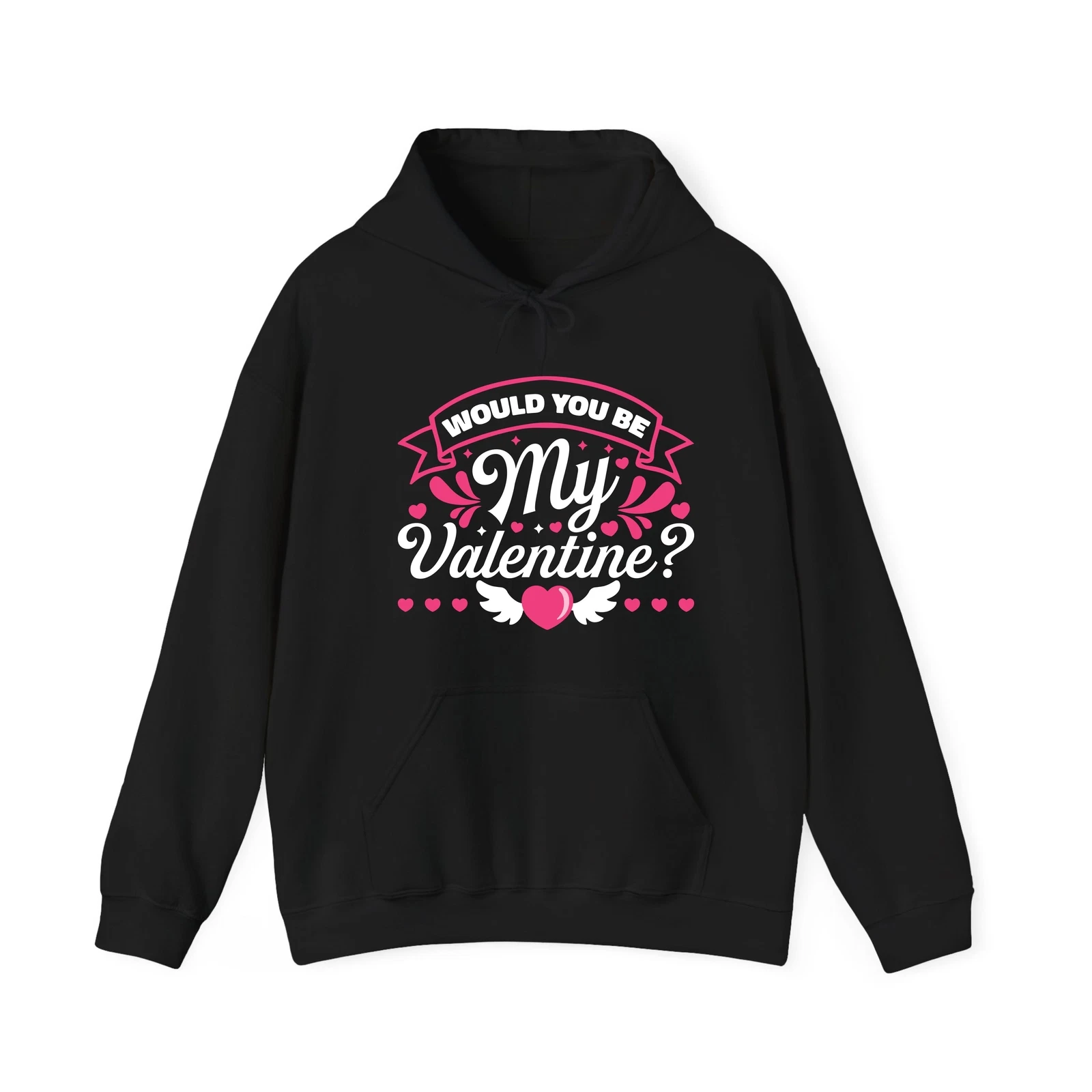Felpa con cappuccio Saresti il mio San Valentino messaggio d'amore proposta San Valentino unisex cappuccio