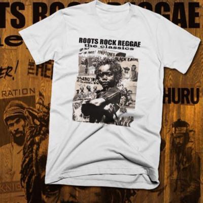 Reggae T-shirt Jah Rastafarian Steel Pulse Yellowman Black Uhuru Style, S to 3XL