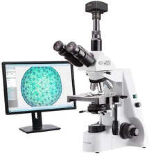 AmScope T690B 40X-2000X Infinity Trinocular Microscope + 8MP Camera