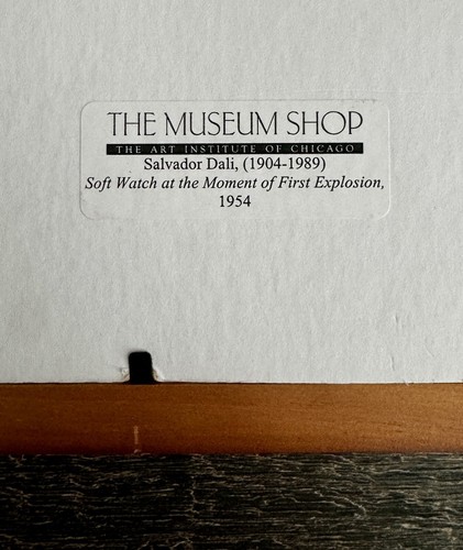 Salvador Dali Framed Print Soft Watch at Moment of First Explosion 9x11 Matted - Picture 4 of 9