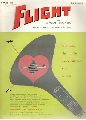 1953 27 MAR 26361 Flight & Aircraft Engineer ARMSTRONG WHITWORTH NF 11 RADAR