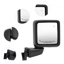 Right Side Rear Mirror for Jeep Wrangler Gladiator 18-21 Passenger Side Mirror