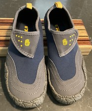 Teva Proton Hydro Water Shoe 6285 Navy-Blue Gray   Slip On Youth Size 4