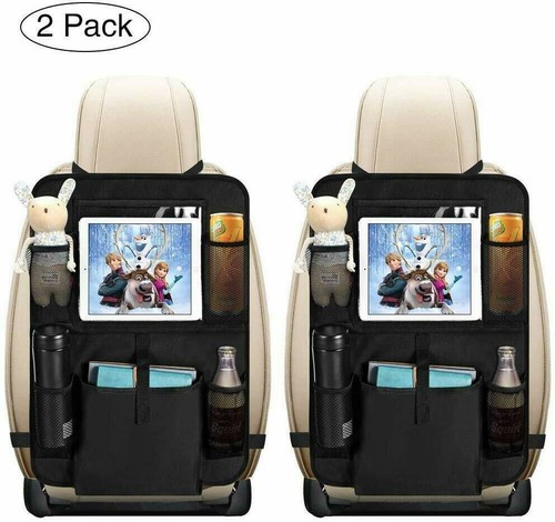 2x Auto Rückenlehnenschutz, Auto Rücksitz Organizer Für Kinder,Autositzschoner - Bild 1 von 12