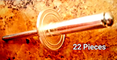 22 pieces Aluminum Pop Rivet Large Flange 3/16'' x 3/4'' Big Dome Head Steel Post