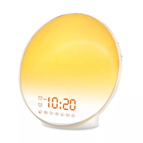 Wake Up Light Sunrise Alarm Clock for Kids, Heavy Sleepers, Bedroom, with Sun...