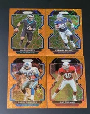 2021 Prizm Football ORANGE LAZER PRIZMS 1-248 You Pick the Card