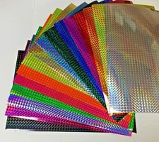 Sheets of Holographic PRISM Sign Vinyl, Pick Color + Size, Iridescent Fantasy