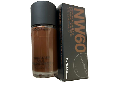 MAC Studio Fix Fluid SPF 15 NW 60 - 1fl oz/30mL - NIB