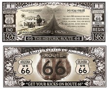 ROUTE 66 BILLET MILLION DOLLAR US! Collection ETATS UNIS AMERIQUE USA Biker Moto