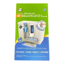 Danco HydroRight Toilet Repair Kit with Dual Flush Valve Push Button Handle