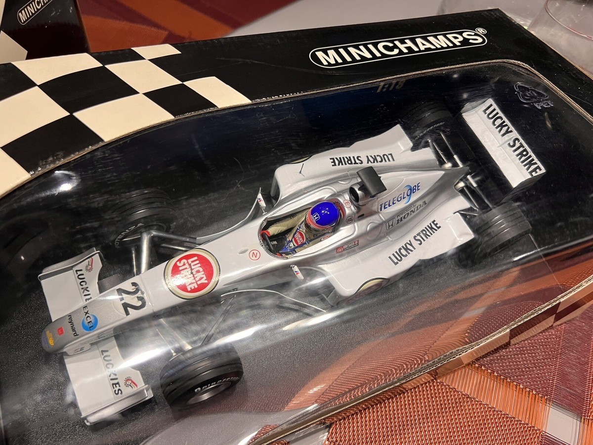 BAR HONDA SHOWCAR 2000 ホンダ ヴィルヌーヴ 1/18 MINICHAMPS Bar Honda 002 F1 2000 Show Car Jacques Villeneuve
