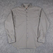 5.11 Tactical Shirt Mens Large Blue Brown Alpha Flex Button Down Security 511