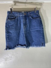 womens New Look Uk 10 Blue Wash Short Length Casual Denim Jean A Line Skirt