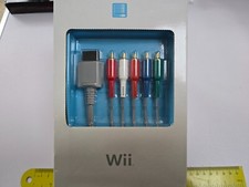 NINTENDO WII COMPONENTE UFFICIALE HD TV AV CAVO CAVO CAVO 480i Adattatore Alta Definizione B
