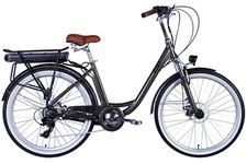 E-Bike 26" City Stadt Urban Retro Elektrofahrrad Stahl RH 43cm 25km/h 50km
