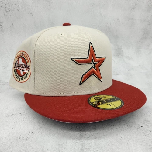 Exclusive Houston Astros 'Stone Dome' New Era Fitted Hat MLB Club - Size 7 1/2