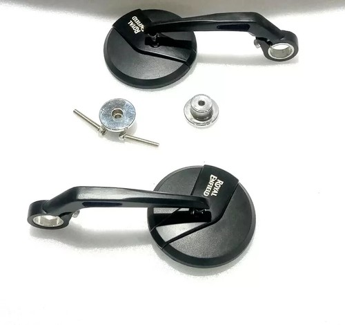 Bar End Mirror With Adaptor Mount Fits Royal Enfield Meteor, Interceptor, GT 650 - Picture 6 of 9
