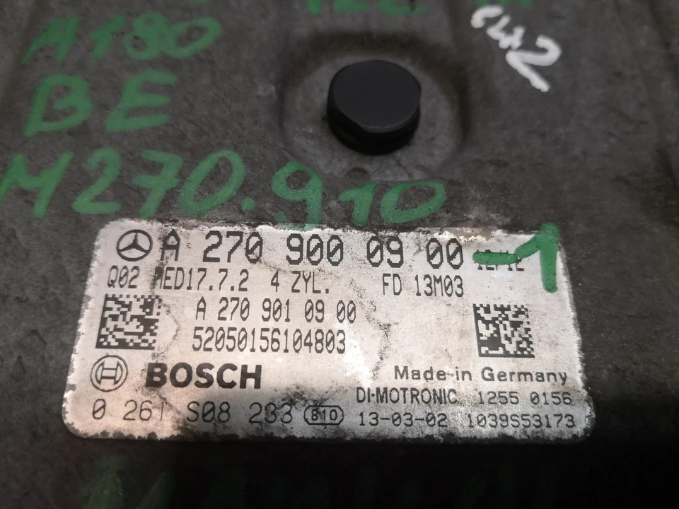 MERCEDES-BENZ Cla 180 Manuel C117 Moteur Allumage Écu Set 2709000900 1.6 Essence - Photo 3/4