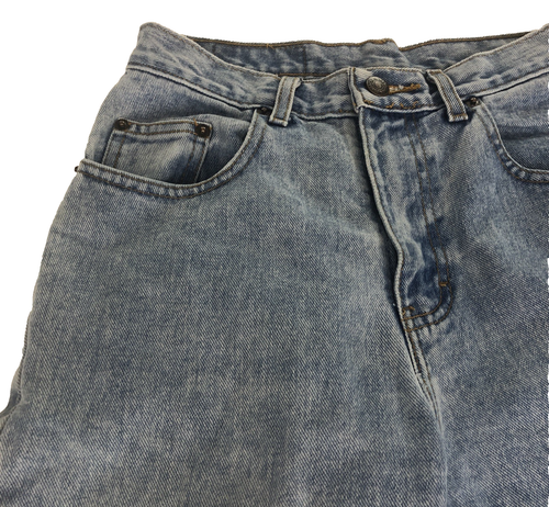Vintage 80er Damen Jordache Mom Jeans 26x29 High Waist Tapered Leg Blau Denim - Bild 6 von 11