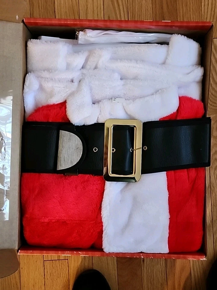 Traje de Papá Noel Peluche Halco Calidad de Alquiler 42-48 Navidad Nuevo Traje con Accesorios Foto 2 de 2