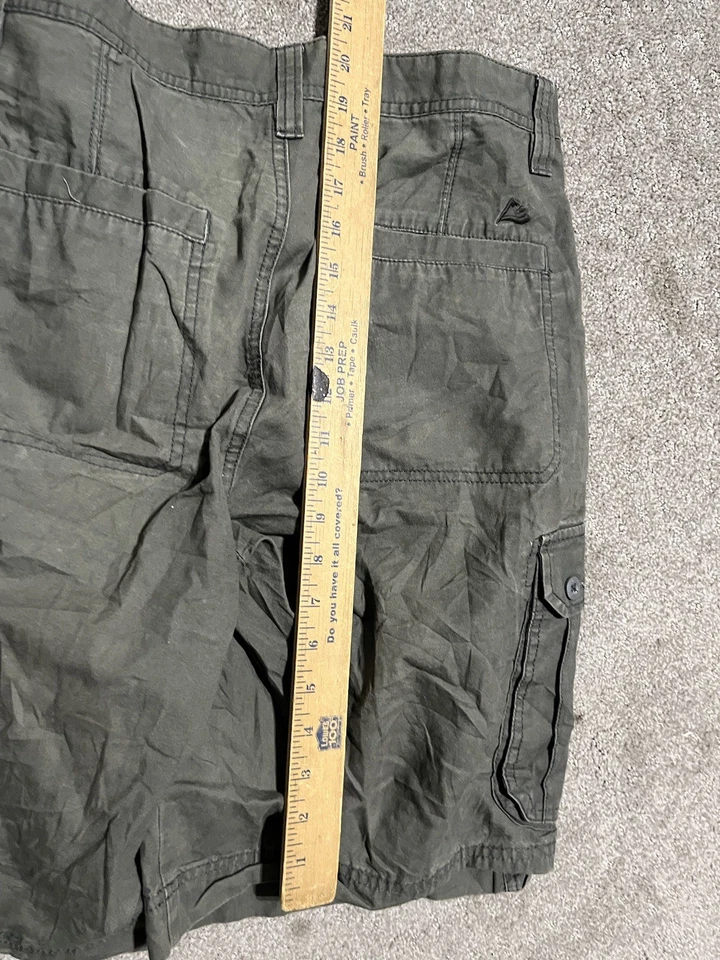 Alpine Design Shorts Men's Size 34  Lightweight Cargo shorts Camping Hikin Green - Image 4 of 4