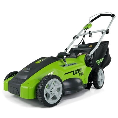 10 Amp 16 Inch Electric Lawn Mower Corded Push Mulching Bagger High Efficiency