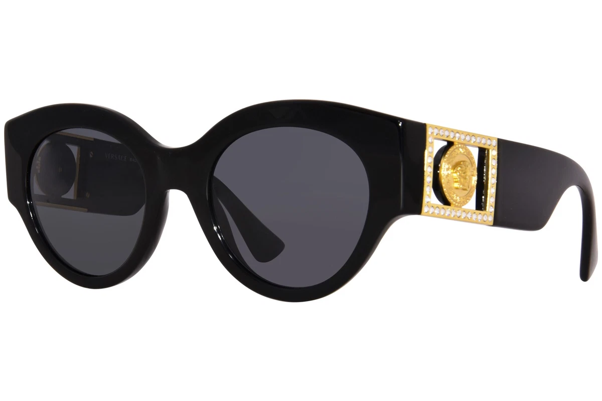 Versace Black Round Sunglasses for Women for sale | eBay display picture 2