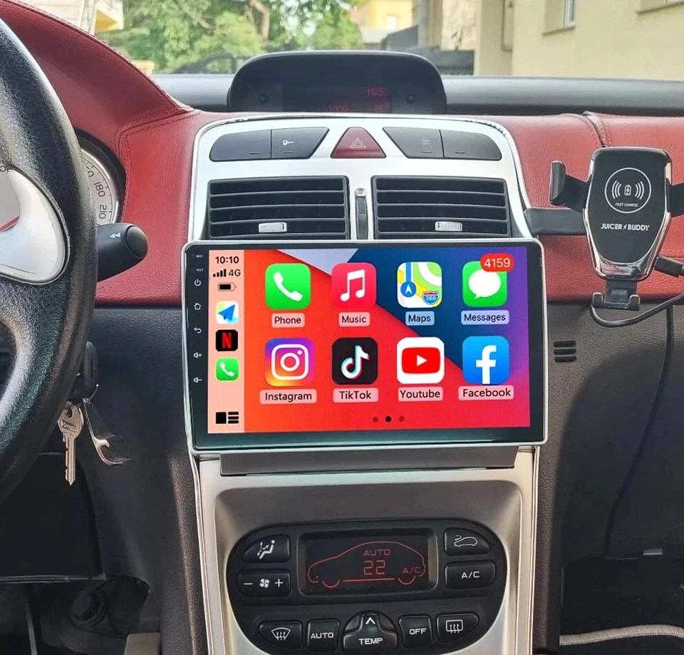 Für Peugeot 307 SW CC 2002-2013 Carplay Android 15 Autoradio GPS NAVI WIFI BT FM - Bild 1 von 4