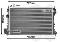 VAN Wezel KüHler, MotorküHlung 37002338 FüR Opel Saab