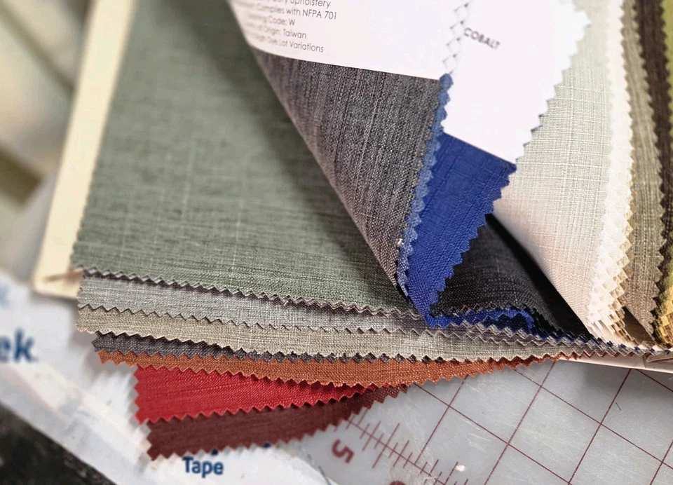 Meyer Riogrande Drapery Fabric Sample Book  Solids 4" X 11" - Image 4 of 4