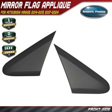 2pcs Front Mirror Corner Triangle Fender Trim For Mitsubishi Mirage Mirage G4 2pcs Front Mirror Corner Triangle Fender Trim For Mitsubishi Mirage Mirage G4