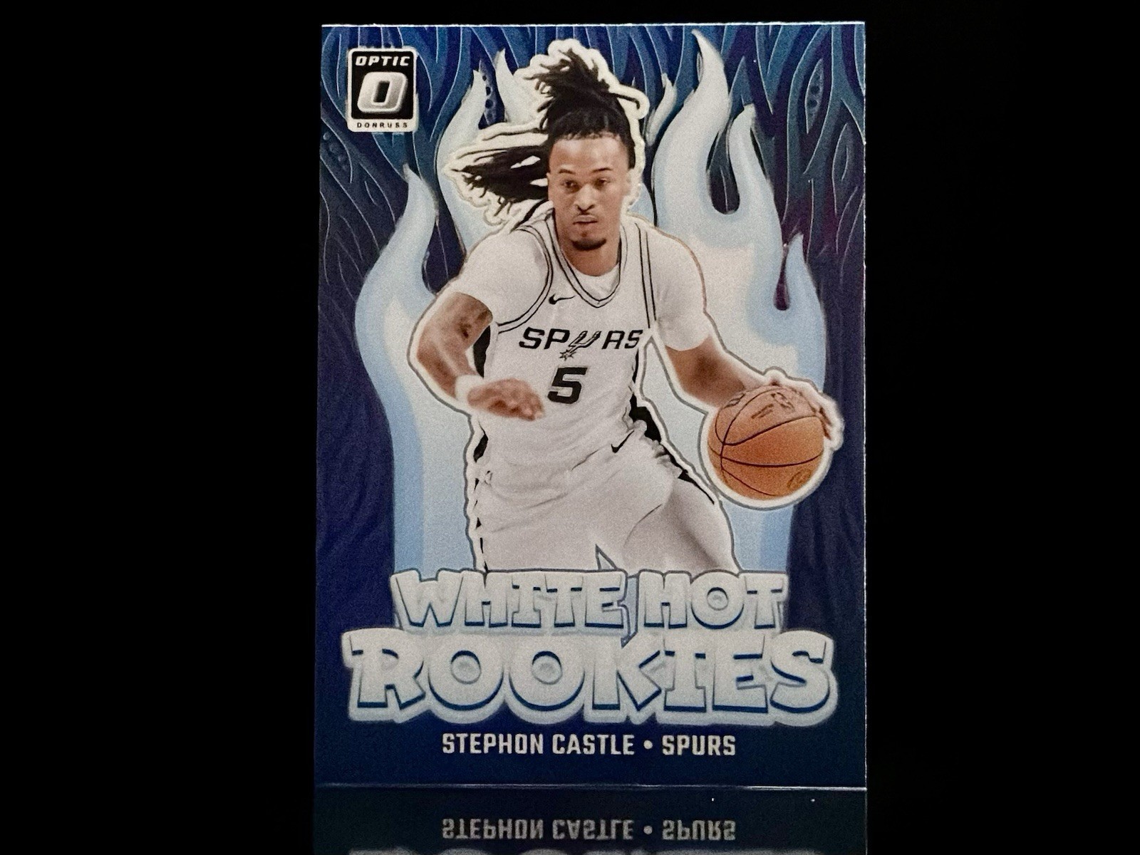 2024 Donruss Optic - Stephon Castle #6 White Hot Rookies (Purple) Spurs