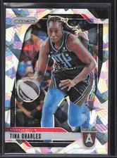 2024 Panini Prizm WNBA #36 Tina Charles Ice Prizms - Atlanta Dream