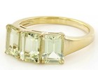 3 CT Canary Apatite 18k Yellow Gold Over Sterling Silver Ring Size 9 NWOT New — photo 2