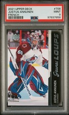 2021-22 Upper Deck Extended Series Justus Annunen Young Guns RC French PSA 9