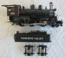 BEAVER CREEK MODELS HO BRASS YOSEMITE VALLEY RR #28 2-6-0 MISSING TENDER FRAME