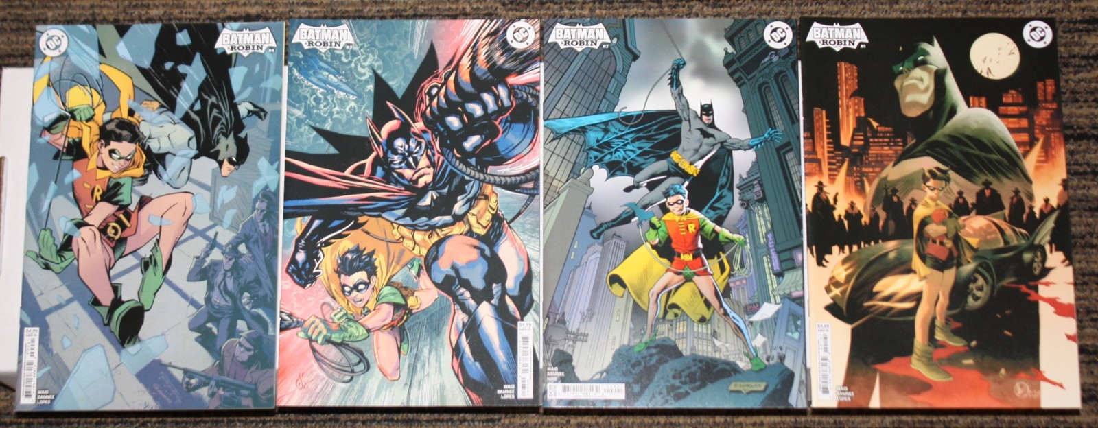 DC Batman & Robin Year One #1-12 COMPLETE SET - ALL C Covers, 1sts - Waid Samnee