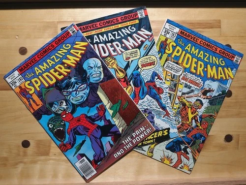 3 Amazing Spider-Man Comics (1978) #181 -#183: F/VF