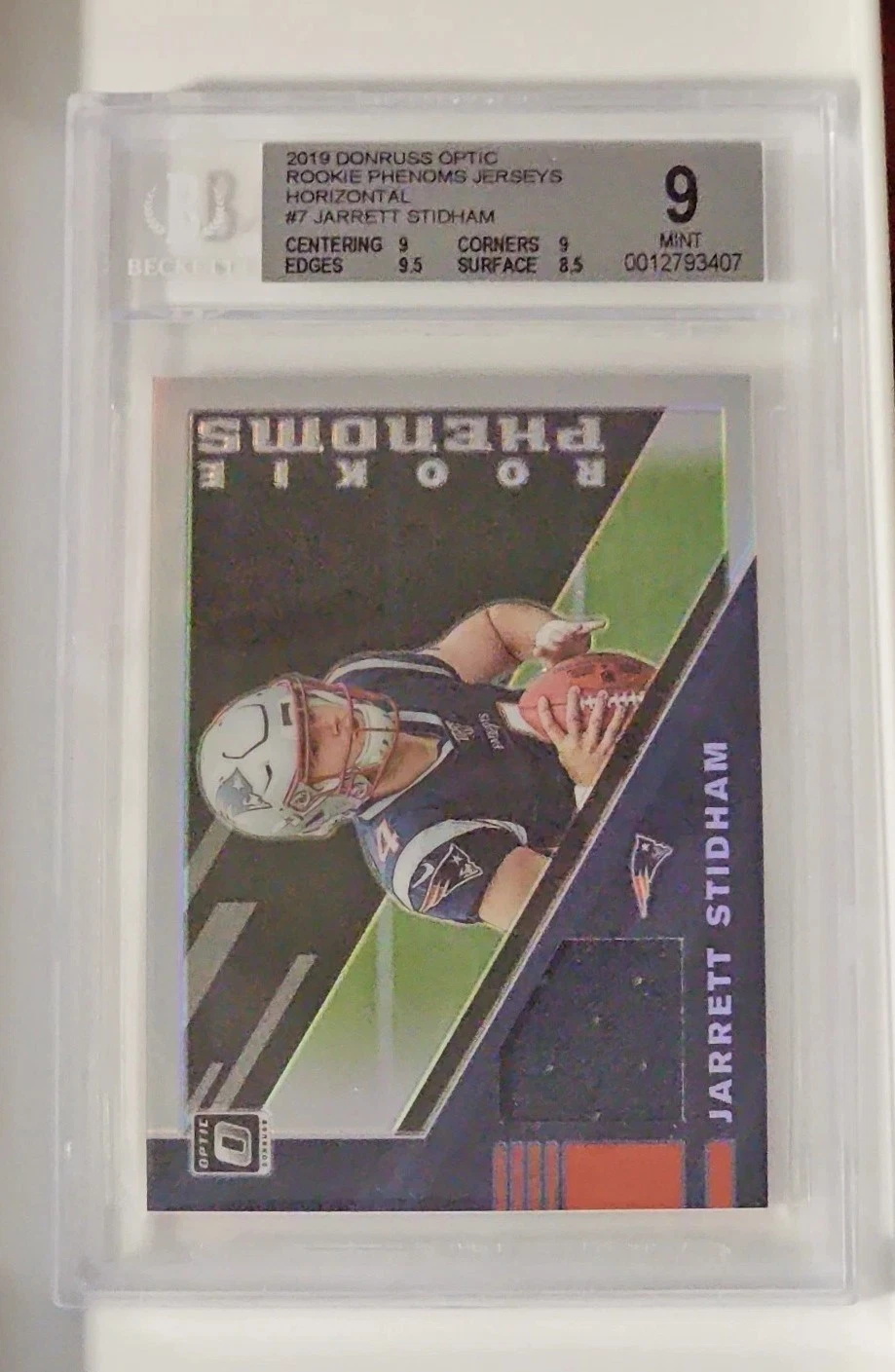 Jarrett Stidham Panini Donruss Optic Rookie Phenoms Jerseys #RP7 Horizontal