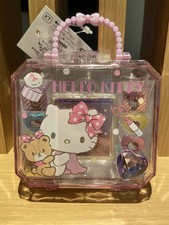 Sanrio Hello Kitty 8pcs Stamp Set Jewelry Box Case Japan NWT