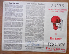 Red Comet Fire Control Extinguisher Advertisi...