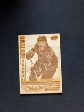 2018-19 Upper Deck Engrained Carved In Time Luc Robitaille Wood Card SSP RARE