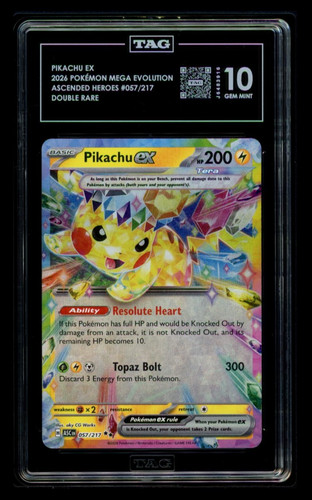 Pikachu ex graded TAG 10 for sale on eBay