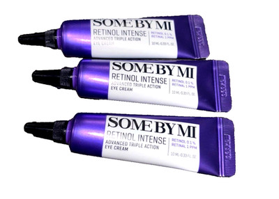 3x SOME BY MI Retinol Intense Advanced Triple Action Eye Cream .33 Oz/10ml Ea
