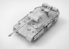 3D Printing 1/72/87 German Leopard D tank Early type Model Unpainted 1943.1 